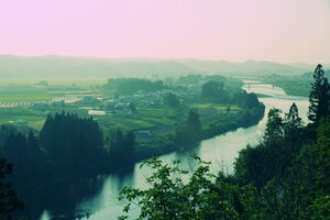 大石田町の風景