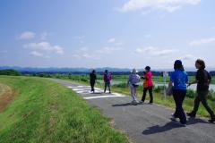 川前地区の堤防沿い